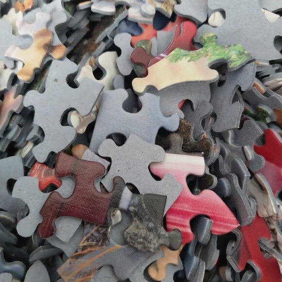 Cobble Hill Puzzle - Christmas Puppies in Red Truck w/Tree - Picture 5 of 5